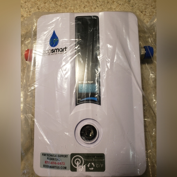 EcoSmart ECO 11 Electric Tankless Water Heater, 13KW, 240 Volts New without box - Picture 7 of 11